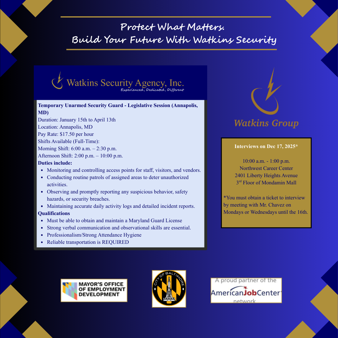 Build you future with Watkins Security